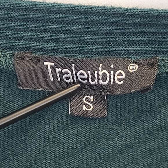 Traleubie Womens Emerald Green Snap Button Down Cardigan S - Picture 14 of 16